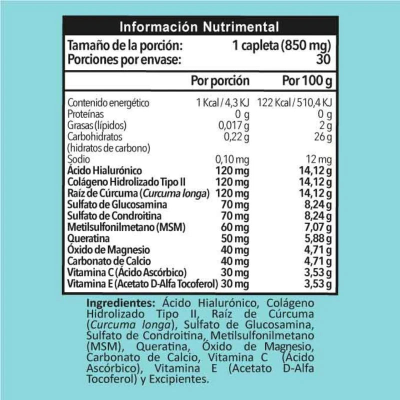 UMARY® Hyaluronic Acid Complex 850 mg – Joint & Skin Rejuvenation – 30 Capsules